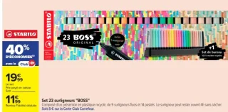 Set 23 surligneurs "BOSS" STABILO