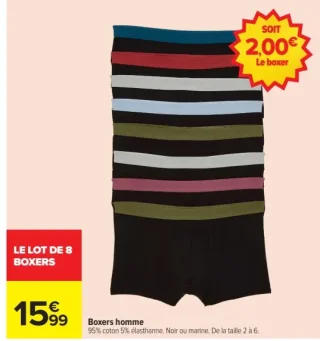 Boxers homme