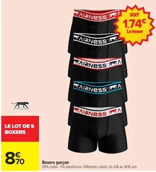 Boxers garçon Airness