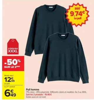 Pull homme Tex