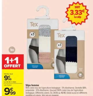Slips femme Tex