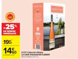 A.O.P. Cabernet d'Anjou LA CAVE D'AUGUSTIN FLORENT