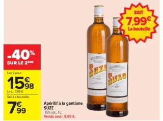 Apéritif à la gentiane SUZE