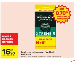 Rasoirs non rechargeables "Maxi Pack" WILKINSON