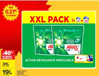 Lessive capsules "XXL Pack" Ariel Pods