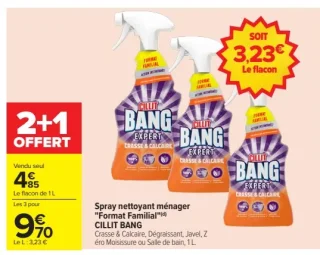Spray nettoyant ménager "Format Familial" Cillit Bang