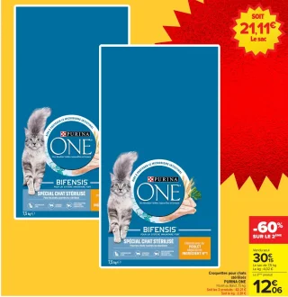 Croquettes pour chats stérilisés PURINA ONE