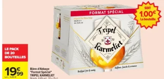 Bière d'Abbaye "Format Spécial" TRIPEL KARMELIET Blonde