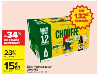 Bière "Format Spécial" CHOUFFE Blonde