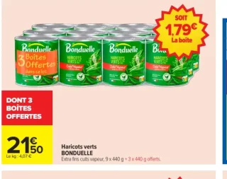 Haricots verts BONDUELLE