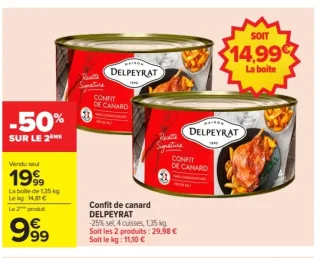 Confit de canard DELPEYRAT