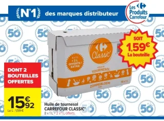 Huile de tournesol CARREFOUR CLASSIC'