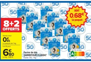 Farine de blé CARREFOUR CLASSIC'
