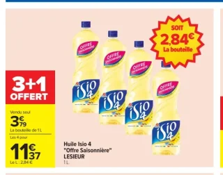 Huile Isio 4 "Offre Saisonnière" LESIEUR
