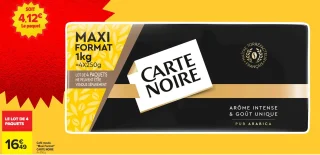 Café moulu "Maxi Format" Carte Noire