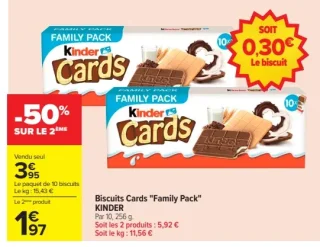 Biscuits Cards 'Family Pack' KINDER