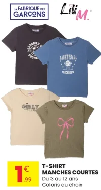 T-shirt manches courtes La Fabrique des Garçons / Lili M.