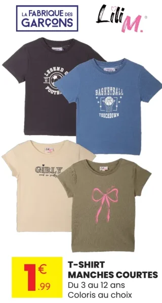 T-shirt manches courtes La Fabrique des Garçons / Lili M.