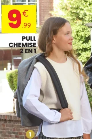 Pull chemise 2 en 1 Lili M.
