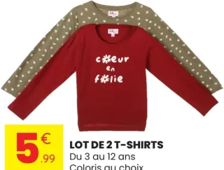Lot de 2 t-shirts Lili M.
