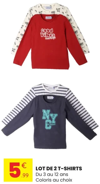 Lot de 2 T-Shirts La Fabrique Des Garçons