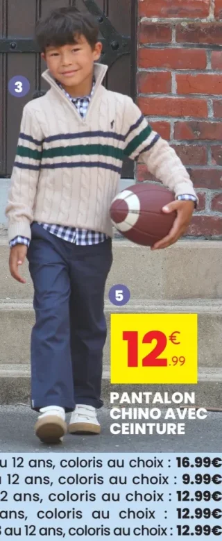 Pantalon chino avec ceinture Gentleman Farmer
