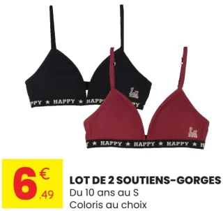 Lili M. Lot de 2 soutiens-gorges