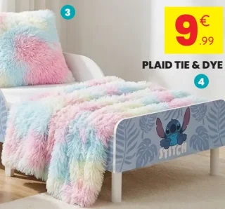 Plaid Tie & Dye Disney Stitch 125 x 150 cm