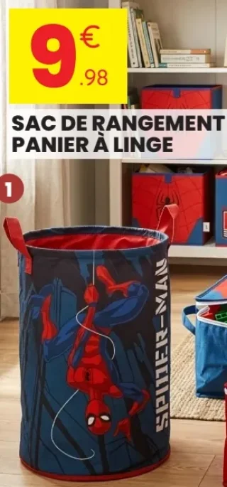 Sac de rangement panier à linge Marvel Spider-Man 35 x 35 x 50 cm