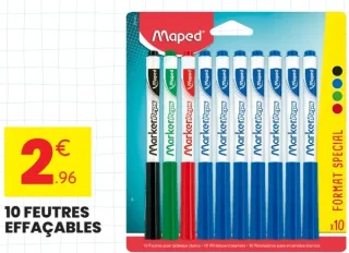 Maped MarkerPeps 10 FEUTRES EFFAÇABLES