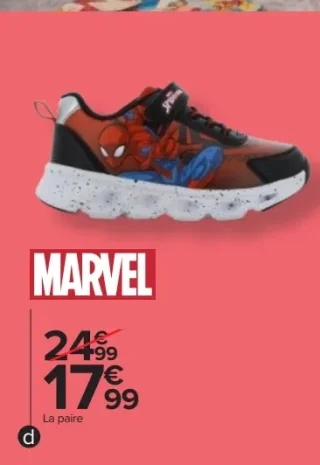Chaussures licence enfant Marvel