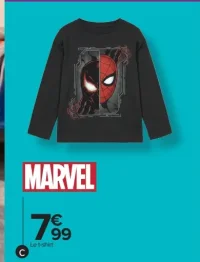 T-shirt anthracite garçon Marvel