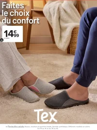 Pantoufles adulte Tex