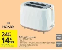 Grille-pain Losange Home HT1050PP-26