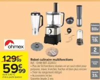 Robot culinaire multifonctions ohmex OHM-RBT-3326EU