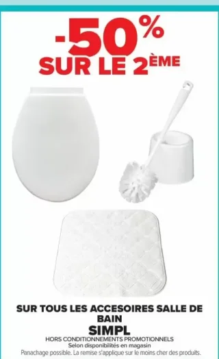 Les accessoires salle de bain Simpl
