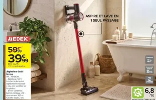 Aspirateur balai laveur MEDEK MD830WL