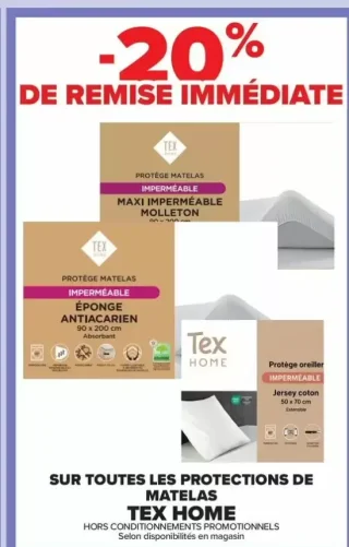 Protections de matelas Tex Home