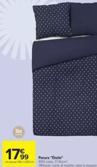 Parure "Étoile" Tex Home