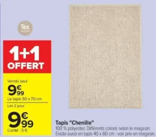 Tapis "Chenille" Tex Home