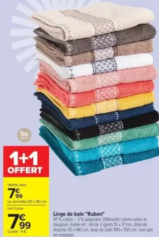 Linge de bain "Ruben" Tex Home