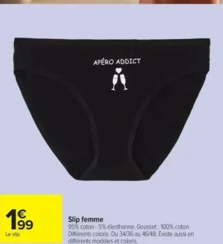 Slip femme APÉRO ADDICT