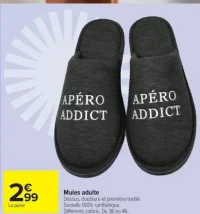 Mules adulte APÉRO ADDICT