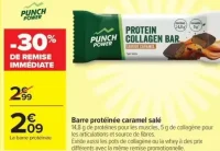 Barre protéinée caramel salé Punch Power
