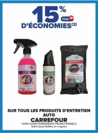 Produits d'entretien auto CARREFOUR