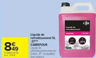 Liquide de refroidissement 5L CARREFOUR
