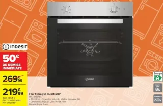 Four hydrolyse encastrable Indesit IB25REX