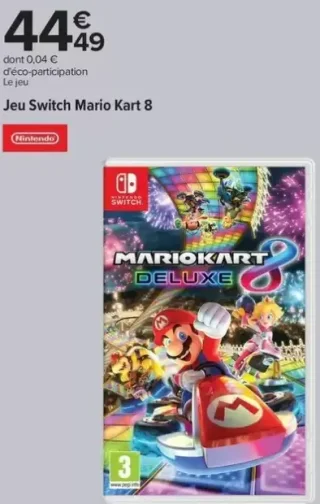 Jeu Switch Mario Kart 8 Deluxe