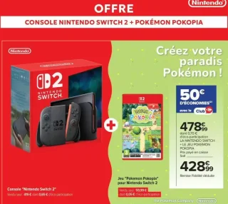 Console Nintendo Switch 2 + Jeu Pokémon Pokopia