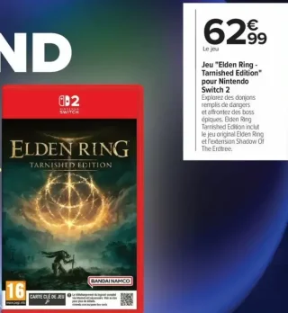 Jeu "Elden Ring - Tarnished Edition" pour Nintendo Switch 2